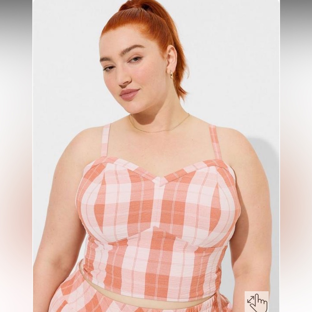 Torrid Plaid Crop Top